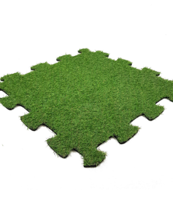 RUBBER MAT WITH ARTIFICIAL GRASS PUZZEL