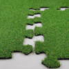 RUBBER MAT WITH ARTIFICIAL GRASS PUZZLE