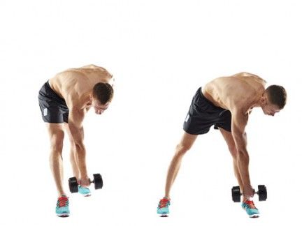 Dumbbell forward hinge to lunge