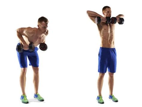 Dumbbell row to high pull