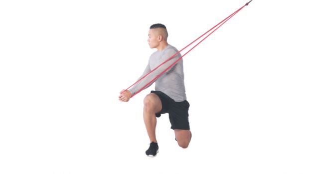 Kneeling horizontal chop