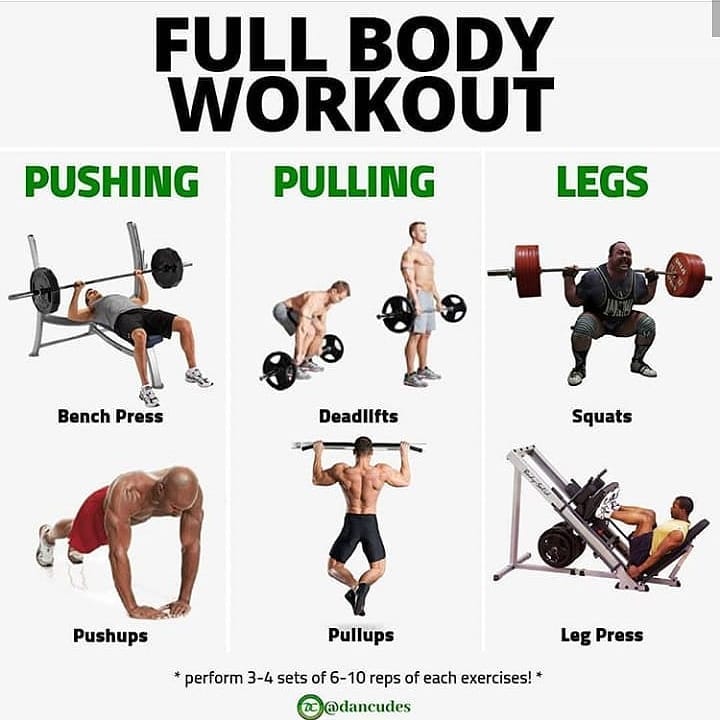 Push/Pull/Legs Split: 3-6 Day Weight Training Workout Schedule and Plan ...