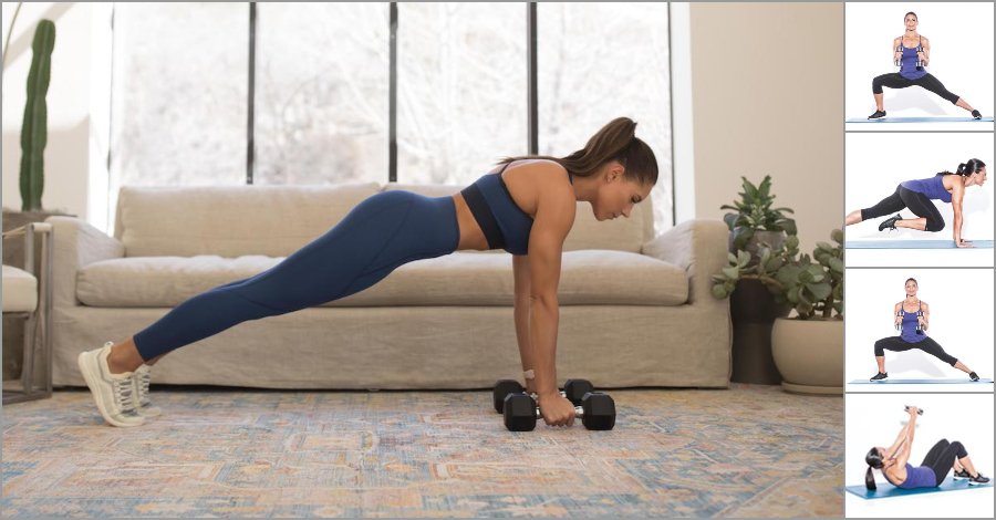 Feel Fit & Fab In 15 Minutes With This 5 Move Dumbbell Workout