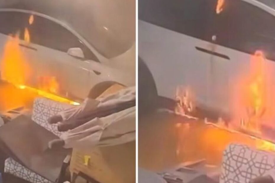 Auto elettrica prende fuoco nel garage. Casa distrutta dalle fiamme: “Perché può succedere” (VIDEO)