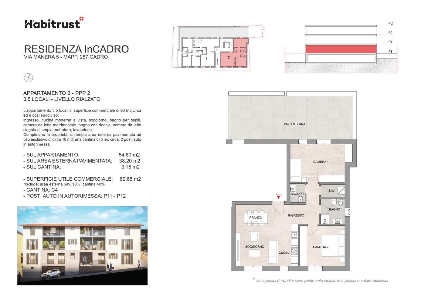 Appartamento 2 &#8211; Residenza InCadro