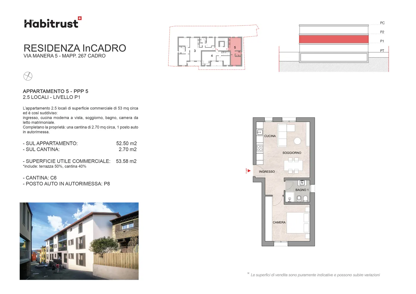 Appartamento 5 &#8211; Residenza InCadro