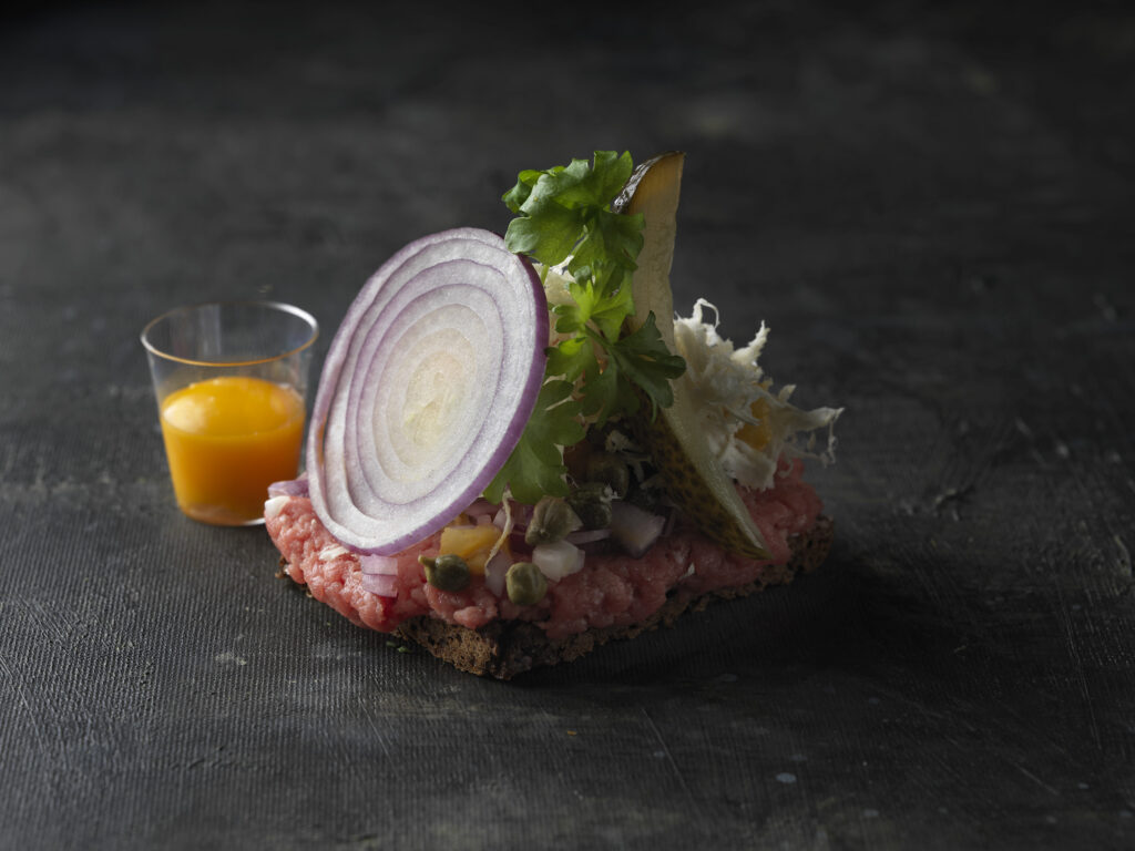 Explore Torvehallerne in Copenhagen: Try the best smørrebrød in Copenhagen. Tartar /tatar