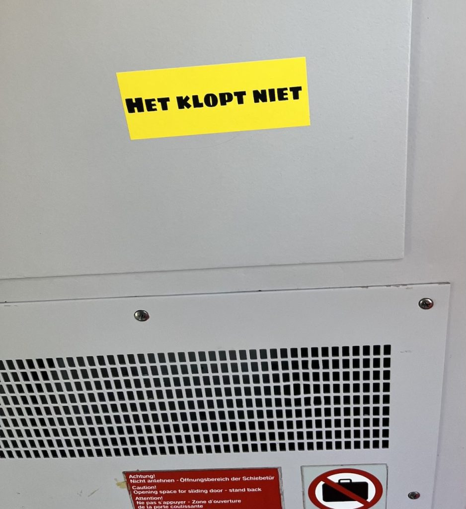 klopt niet