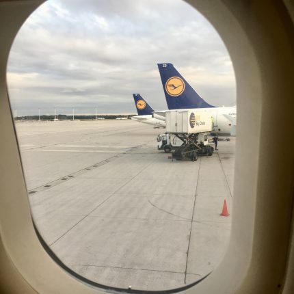 Blick aus Flugzeug