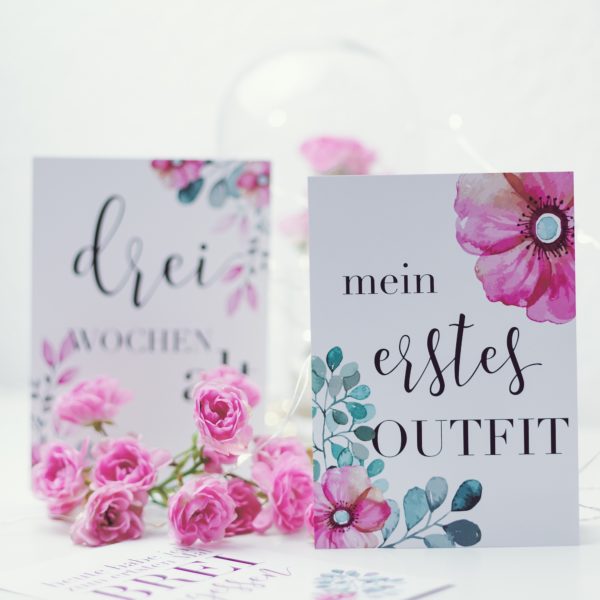 meilensteinkarten baby Geschenk Geburt