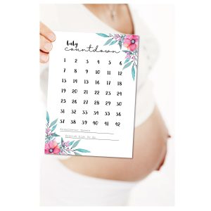 Baby Countdown Schwangerschaft geschenk babyshower