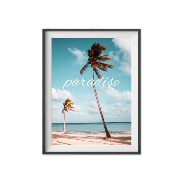 Poster palmed paradise paradise Geschenk