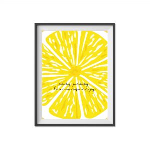 poster easy peasy lemon Geschenk Zitrone