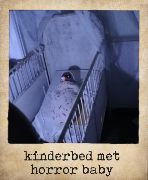 kinderbed met horror baby