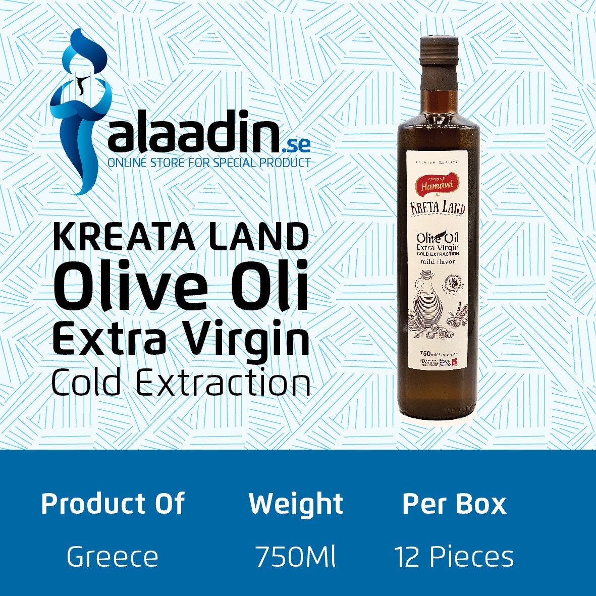 Kreta Land Olive Oil Extra Virgin mid flavor 750 ml