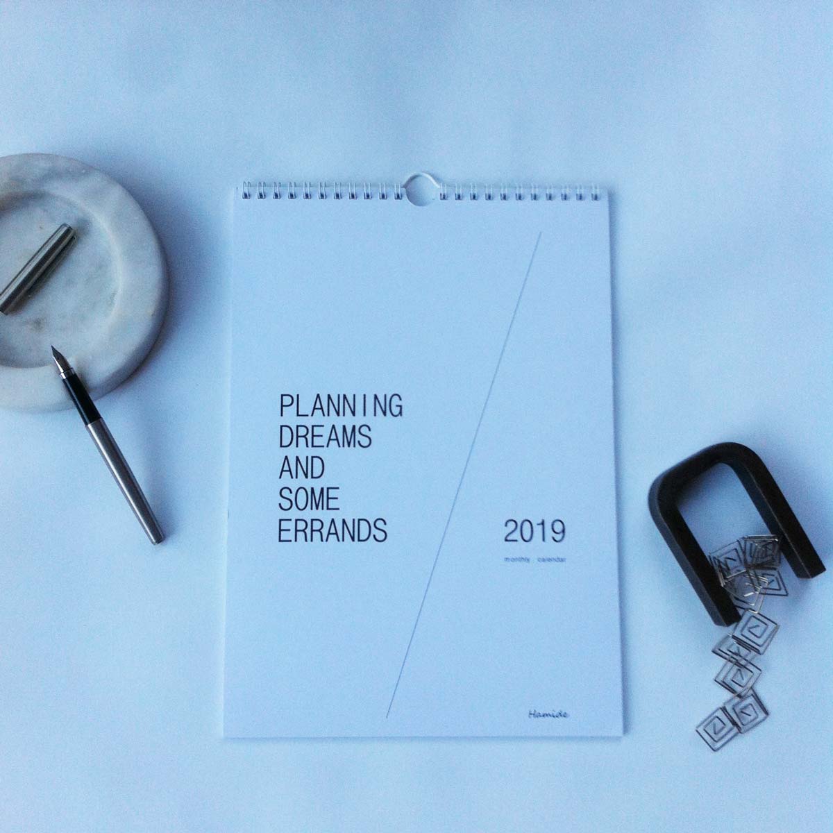 Cover of "Planning Dreams and Some Errands_2019" monthly calendar