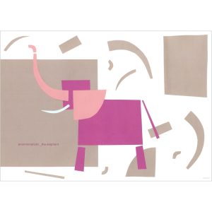 "Animinimalistic: the Elephant" print