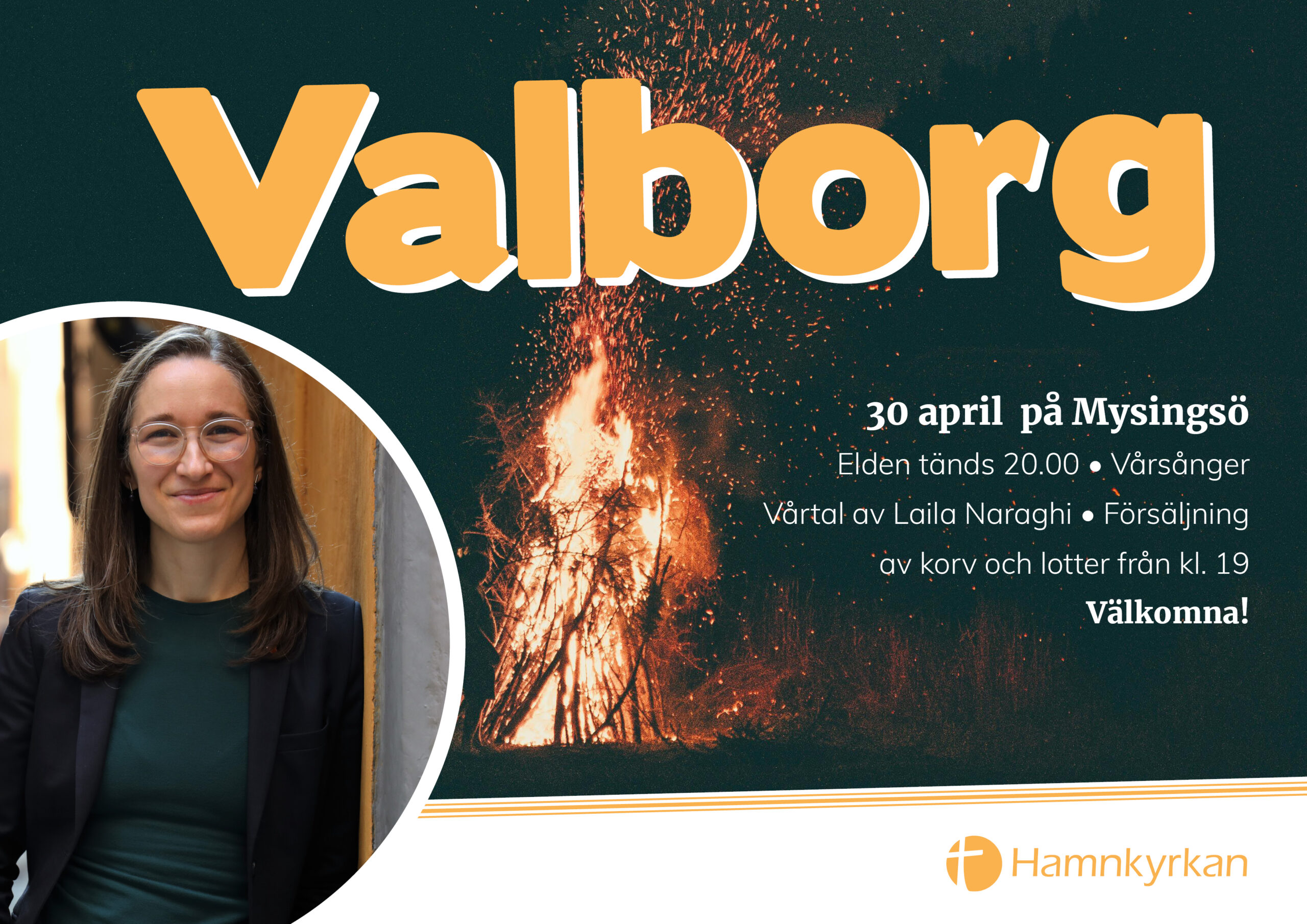 Info om Valborg på Mysingsö 2025. Bild på Laila Naraghi.
