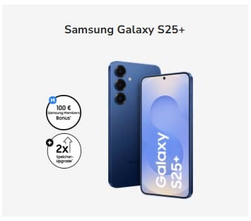 Samsung Galaxy S25+ mit Vertrag trotz negativer Schufa
