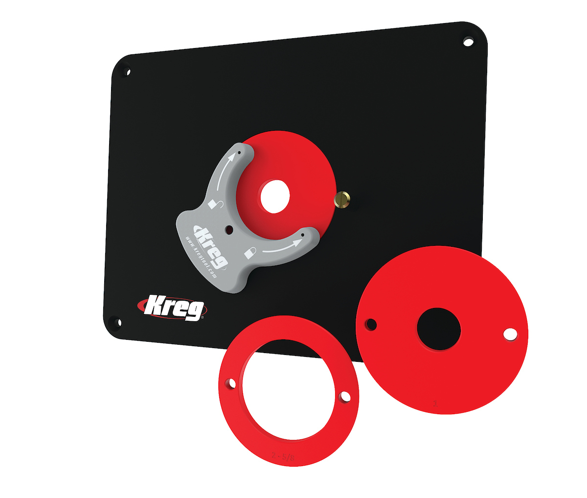 KREG® Precision Router Table Insert Plate w/ LevelLoc Rings