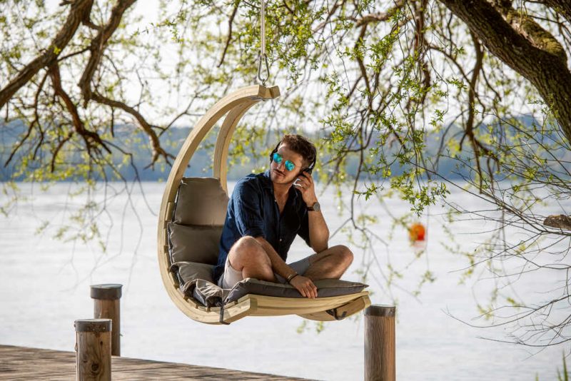 Amazonas Swing Chair antracit - mysig hängfåtölj för utomhus