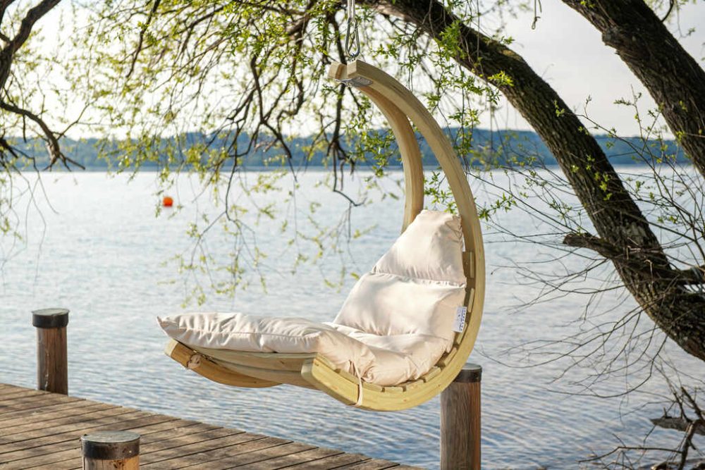 Amazonas Swing Chair creme - stilig hängfåtölj