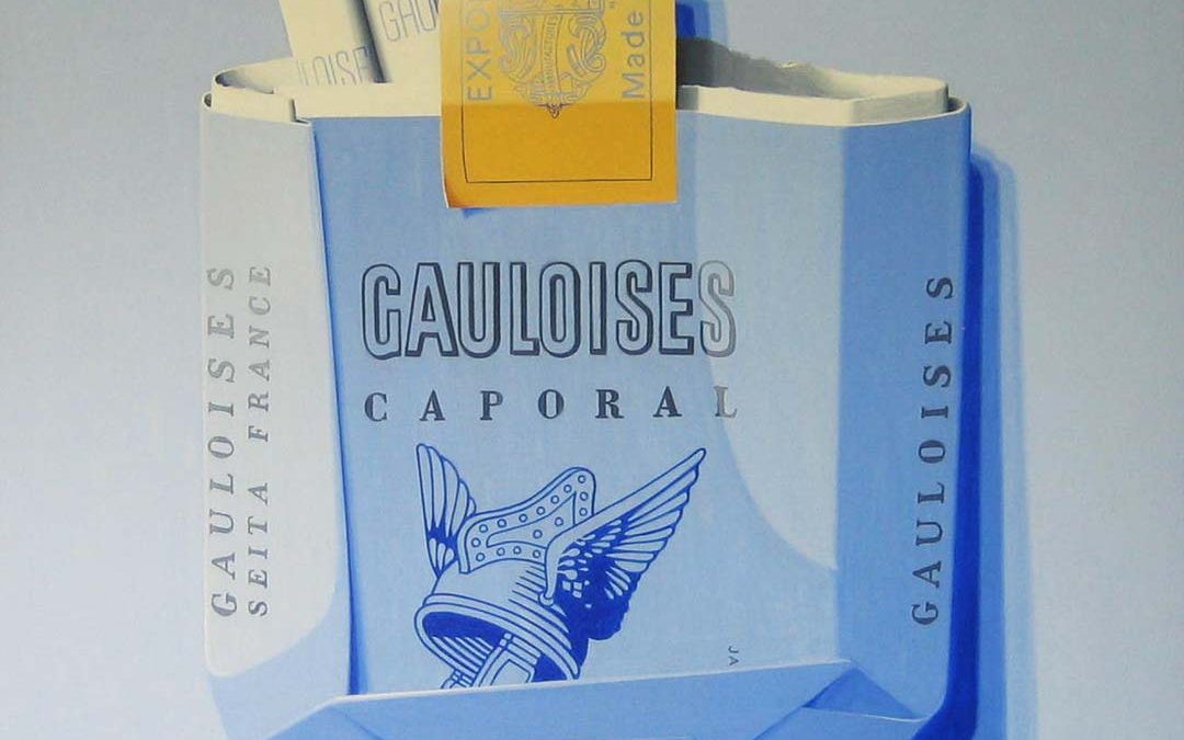 Crashed Gaulois Caporal Cigarettes