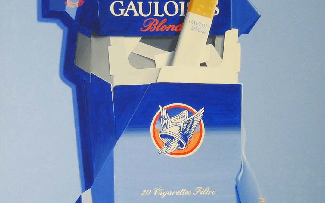 Vintage Gauloises with blue shadow