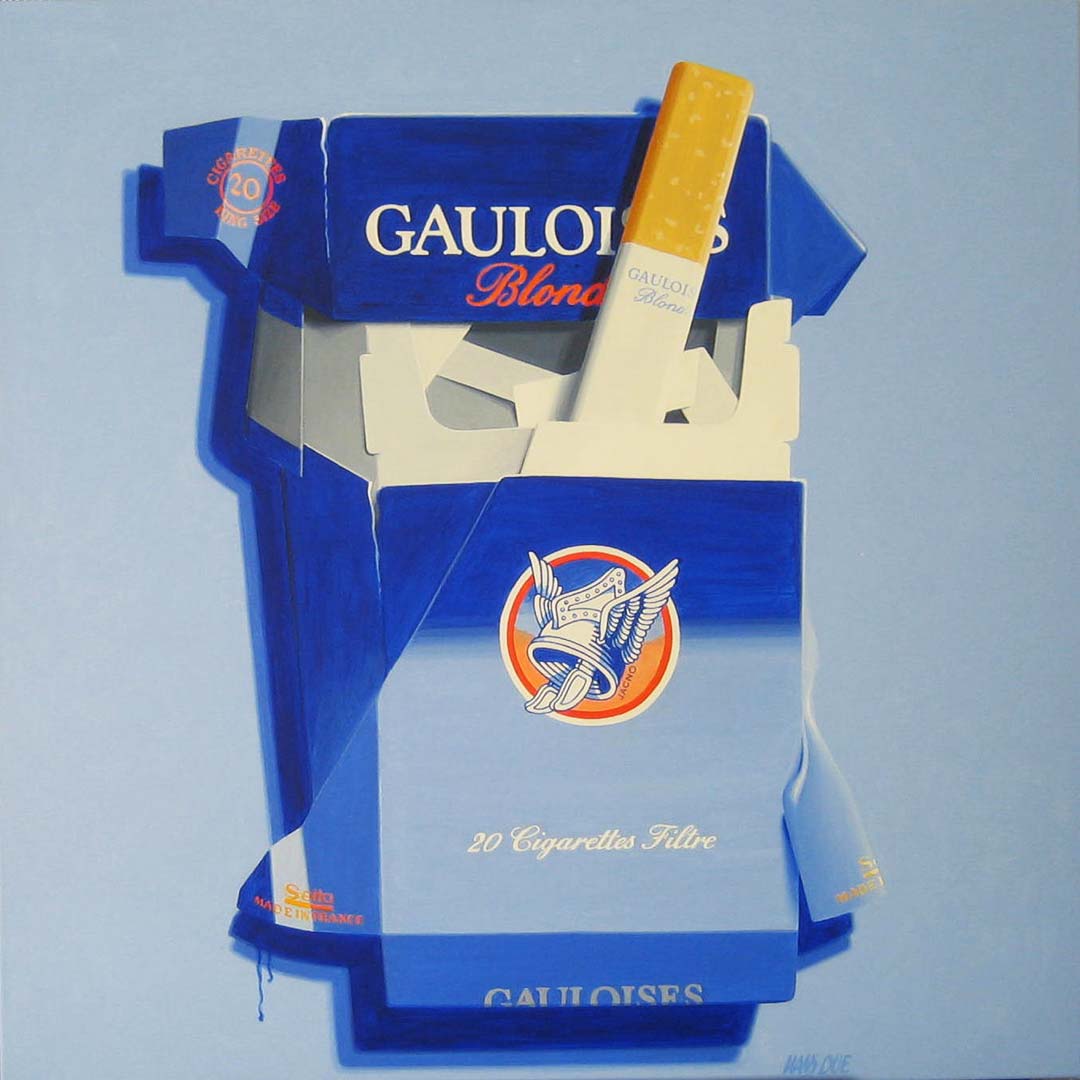 Vintage Gauloises with blue shadow