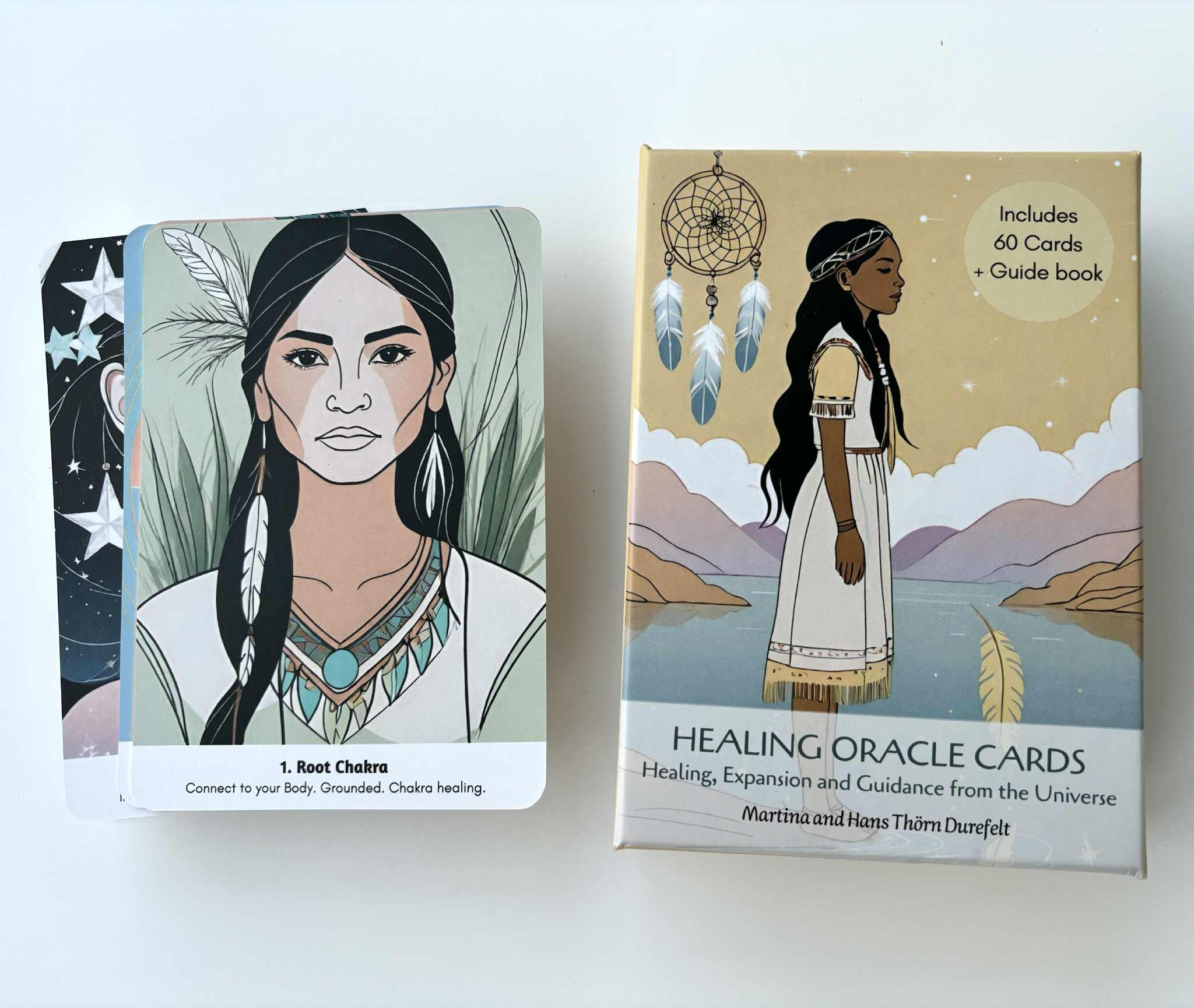 Healing Oracle Cards — Root Chakra card with box