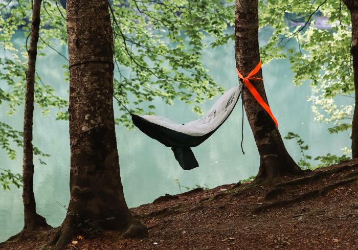 campsite flexibility with a hammock