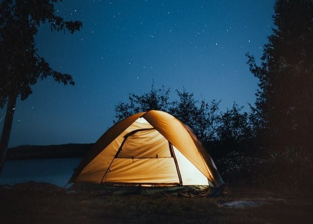starry night camping