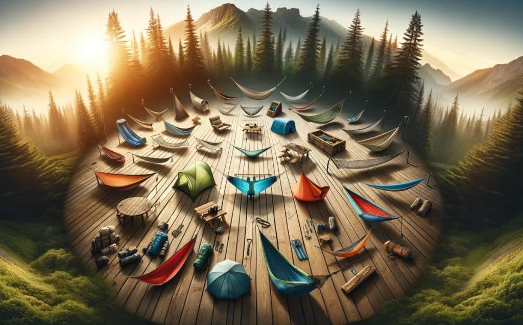 Different types of camping hammocks