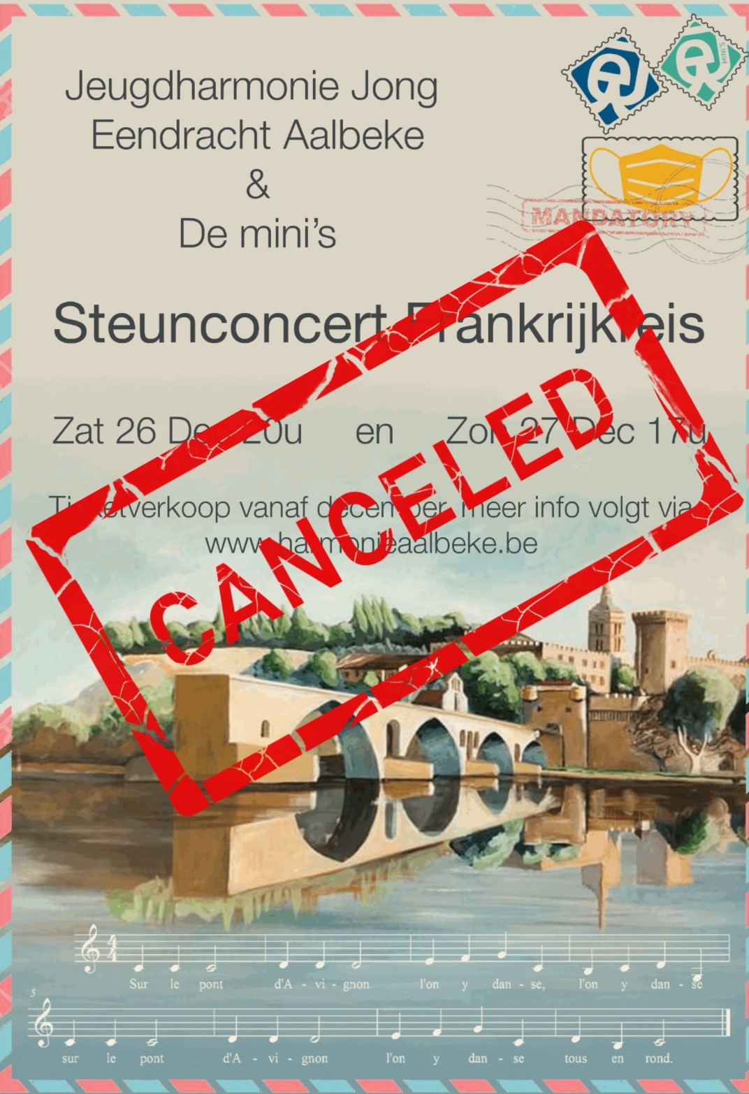 Nieuwjaarsconcert afgelast