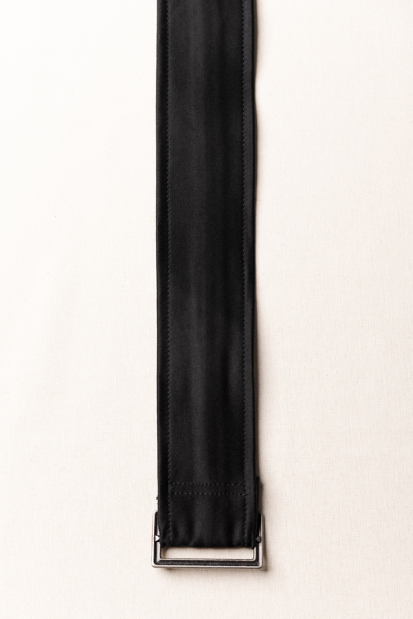 long black satin belt