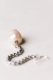 Long freshwater baroque pearl earring