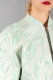mint-green embroidered bomber jacket