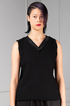 black knitted slipover for women