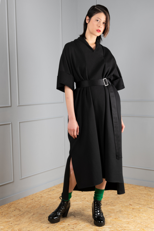 black jersey women's kaftan