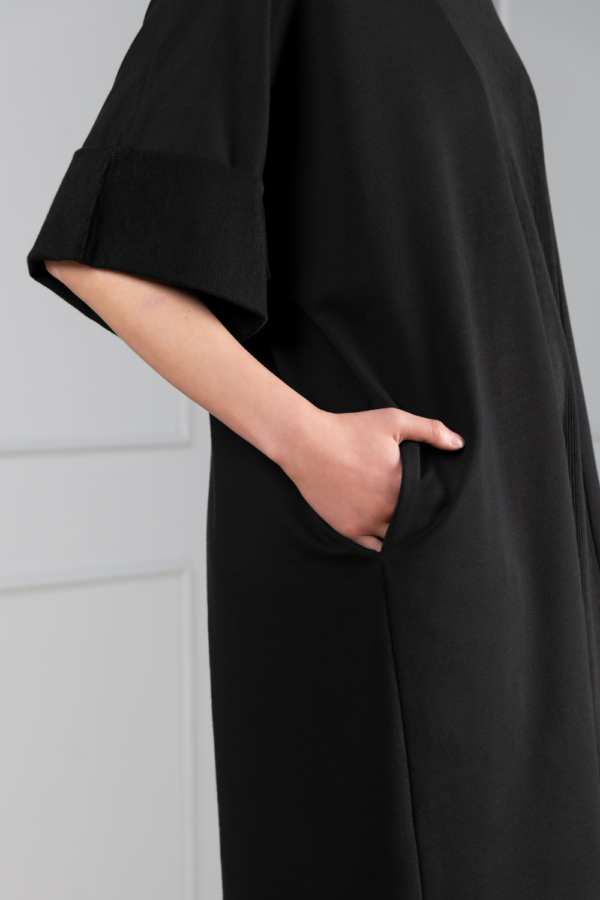 black jersey women's kaftan