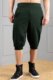 dark-green dropped crotch trousers