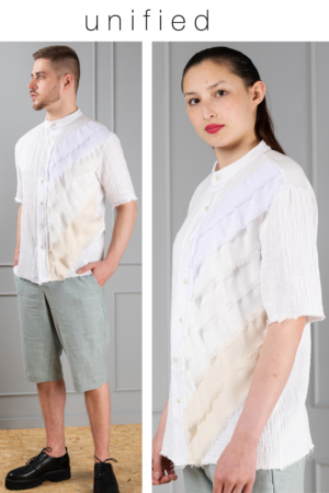 boan-off-white-cotton-unisex-shirt-with-chiffon-strips