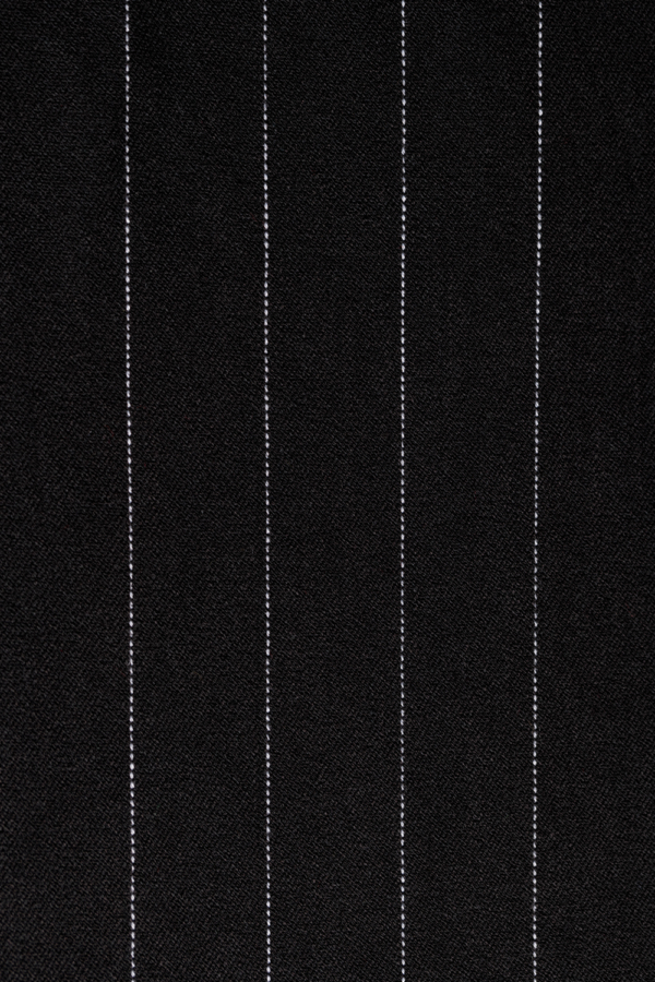 Black pinstripe fabric