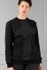 women's-black sweater with pinstripe-detail