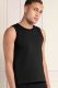 black unisex tank top