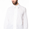 white broderie anglaise men's shirt