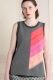 grey and pink unisex tank top