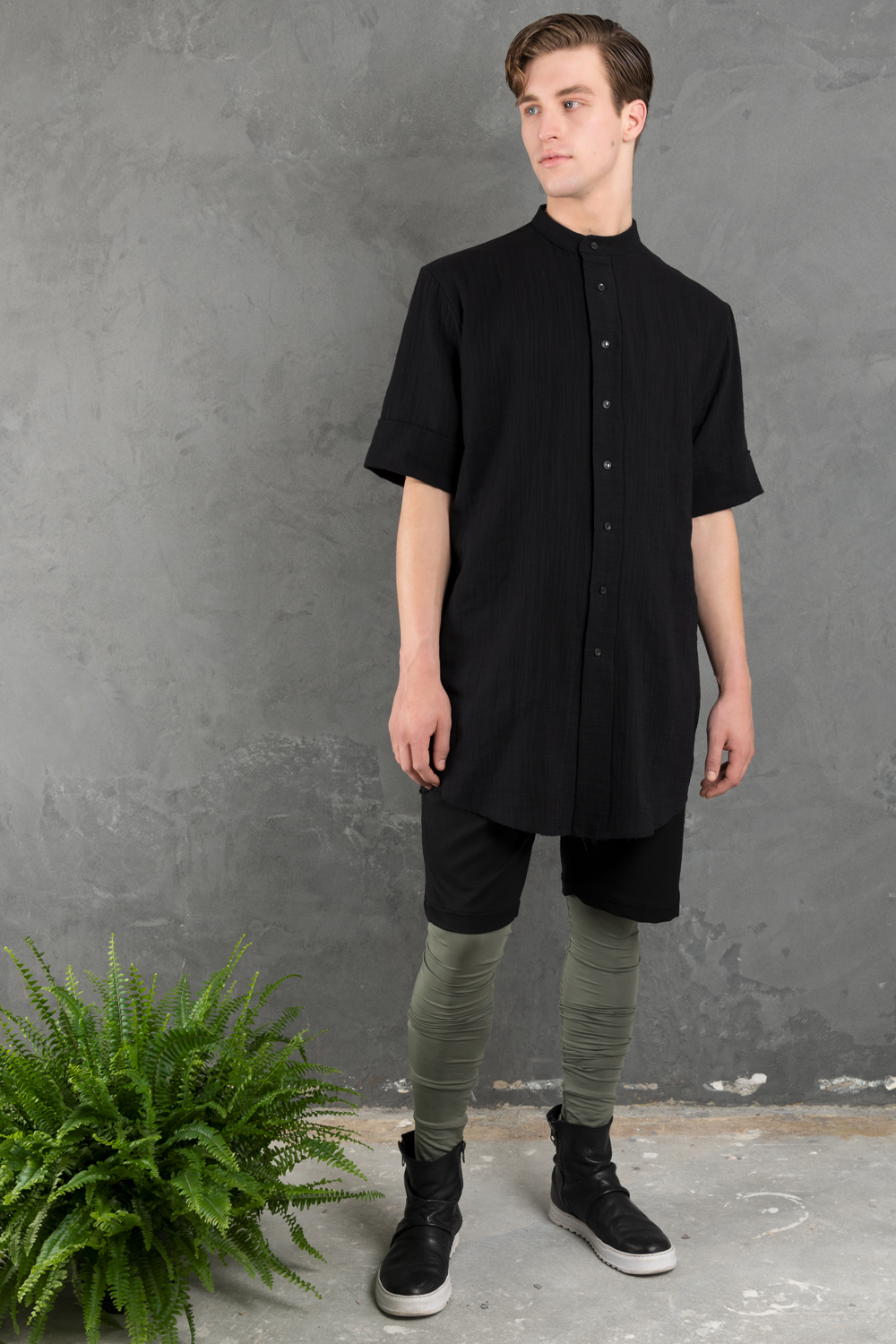 green bamboo long johns men s leggings Haruco vert