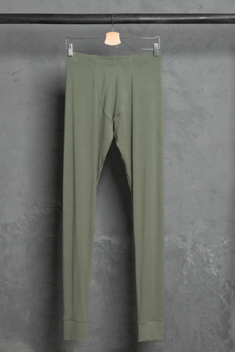 green bamboo long johns leggings