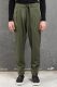 olive green men's trousers with tie-belt